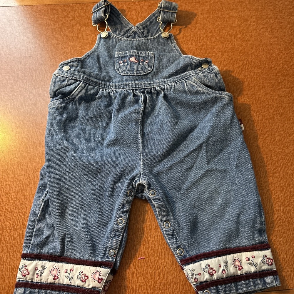 Vtg Y2K Sesame Street Overalls Size 6-9 Months